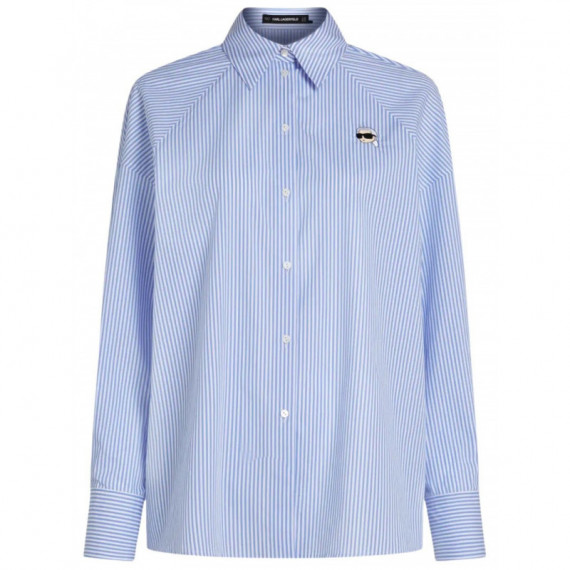 KARL LAGERFELD - Ikon Stripe Blouse - 1RR - B2W11034/1RR