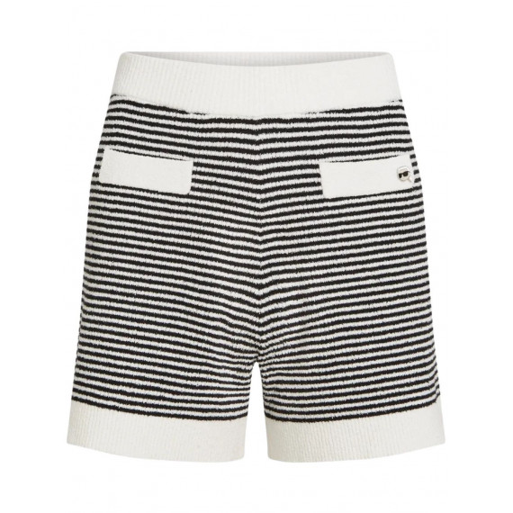 KARL LAGERFELD - Ikon Striped Knit Shorts - 1MC - B2W10102/1MC