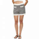 KARL LAGERFELD - Ikon Striped Knit Shorts - 1MC - B2W10102/1MC