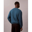 Ls Eu 350TERRY Badge Crewneck Sw Navy te  CALVIN KLEIN