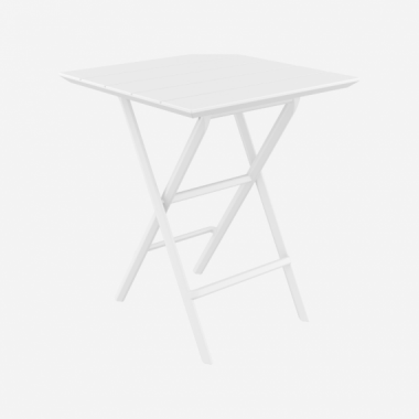 Mesa de Jard&iacute;n Helen- Plegable- 60X60 Cm- Color Blanco- Siesta Exclusive&reg;- Exterior  SIESTA EXCLUSIVE