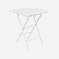 Mesa de Jardín Helen- Plegable- 60X60 Cm- Color Blanco- Siesta Exclusive®- Exterior  SIESTA EXCLUSIVE