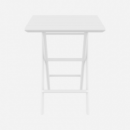 Mesa de Jardín Helen- Plegable- 60X60 Cm- Color Blanco- Siesta Exclusive®- Exterior  SIESTA EXCLUSIVE