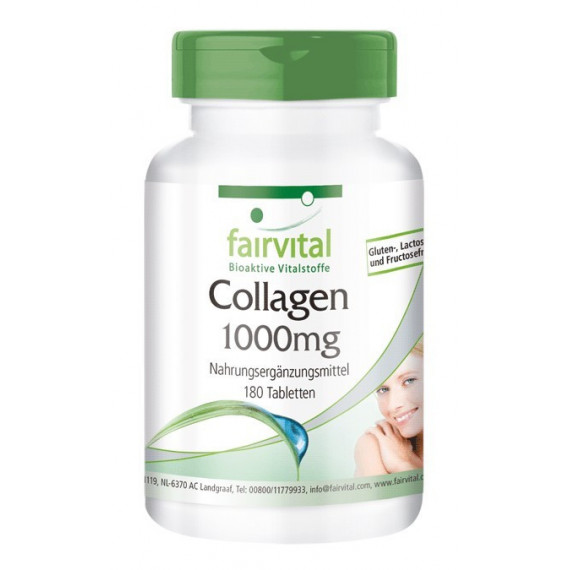 Fairvital Colágeno 1000MG - 180 Comprimidos  MARTI SERCO CANARIAS S.L.