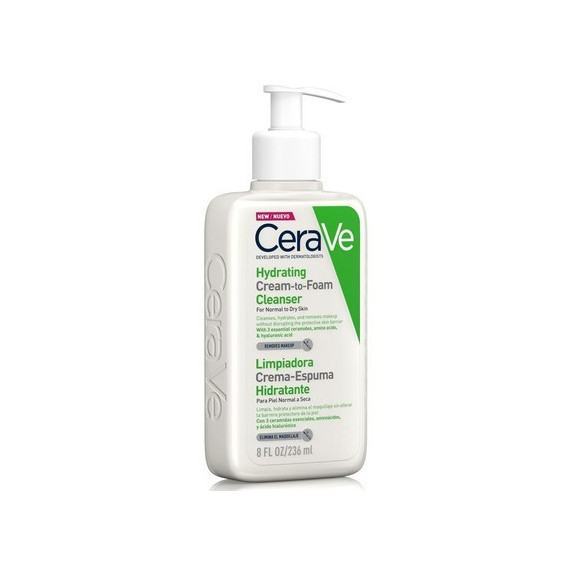 CERAVE Limpiador Crema-espuma Hidratante 236 Ml