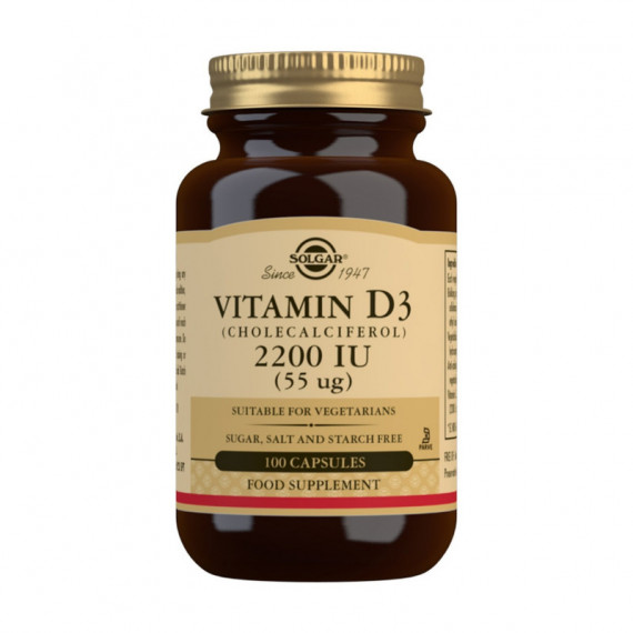SOLGAR Vitamin D3 2200IU 100 Caps
