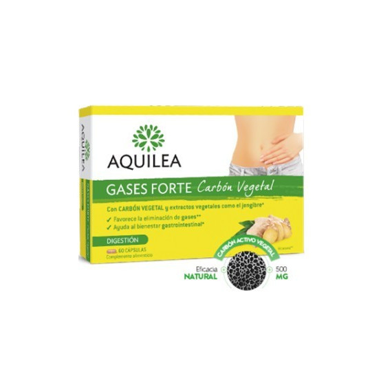 AQUILEA Gases Forte Carbón Vegetal 60 Cápsulas
