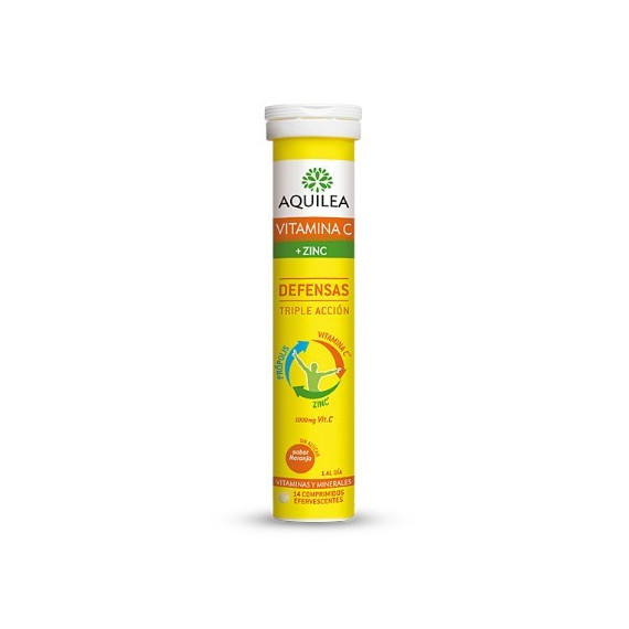 AQUILEA Vitamina C  Zinc 14 Comprimidos Efervesc