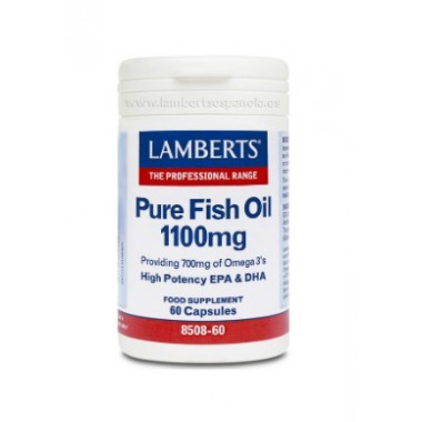 LAMBERTS Aceite Puro de Pescado 1100 Mg 60 C&aacute;psu