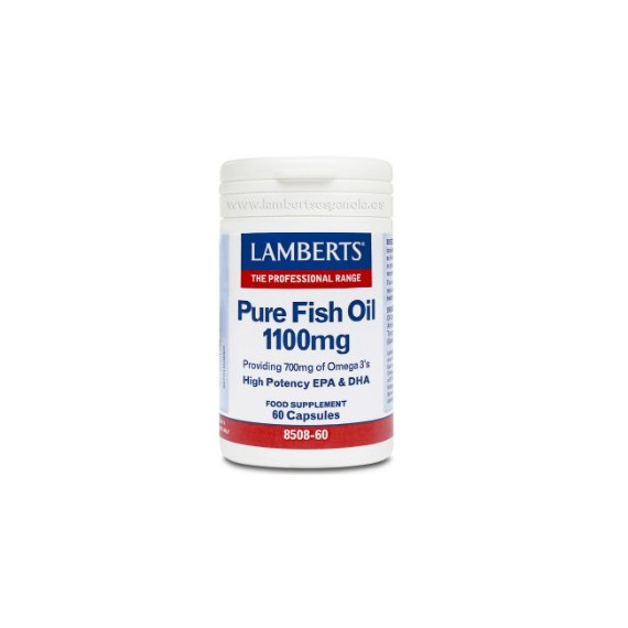 LAMBERTS Aceite Puro de Pescado 1100 Mg 60 Cápsu