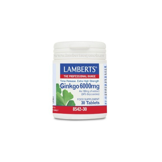 LAMBERTS Ginkgo 6000 Mg 30 Comprimidos