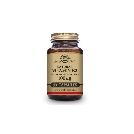 SOLGAR Vitamina K2 100 µg con MK-7 Natural 50 Cá