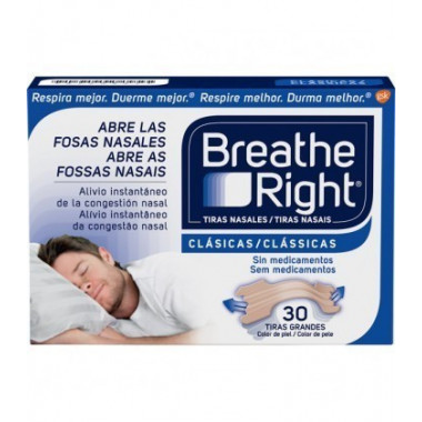 Breathe Right Cl&aacute;sicas 30 Tiras Grandes  GSK