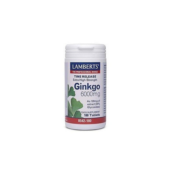 LAMBERTS Ginkgo Biloba 6000 Mg 180 Comprimidos