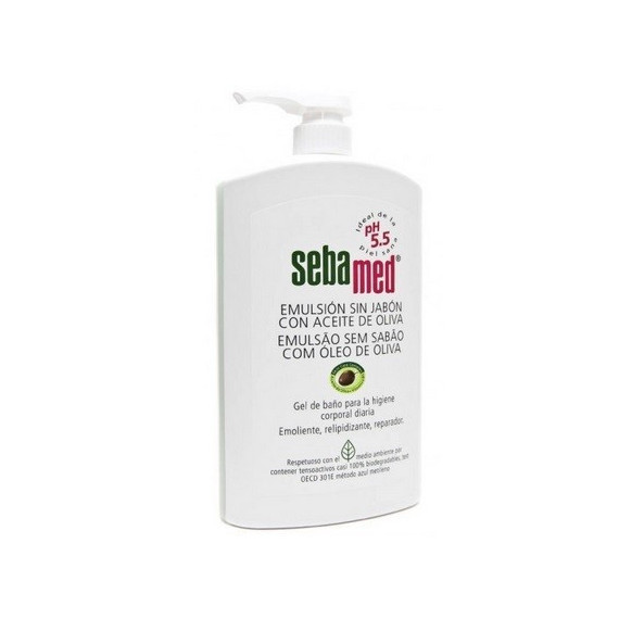 Sebamed Emulsión Sin Jabón con Aceite de Oliva 1