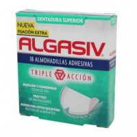 ALGASIV Dentadura Superior 18 Almohadillas Adhes