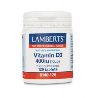 Lamberts Vitamina D3 400 Ui 120 Comprimidos  LA ALCUZA RIOJANA