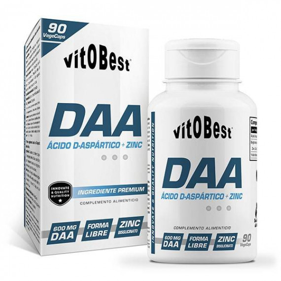 VITOBEST Daa D-aspartic Acid + Zinc 90 Caps