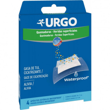 URGO Quemaduras-heridas Superfic Waterproof 4UN
