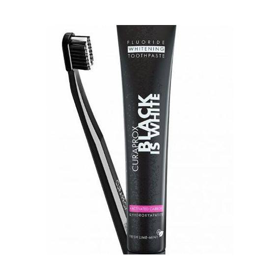 Curaprox Black Is White Dentifrico Set 90 Ml+cep  BIOCOSMETICS