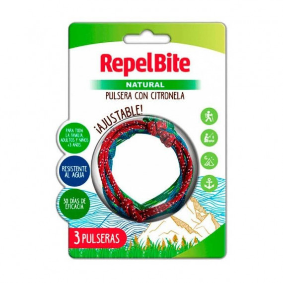 REPEL BITE NATURAL PULSERA DE CUERDA CON CITRONE