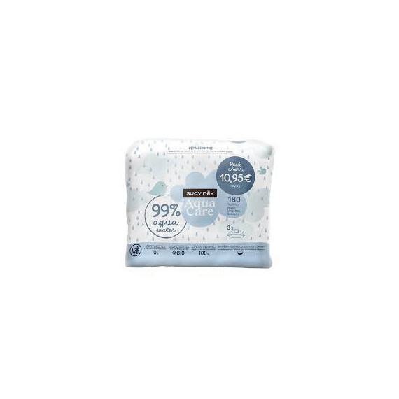 SUAVINEX Toallitas Aqua Ultrasensitive 3 Envases
