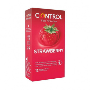 CONTROL Strawberry Preservativos 12 U