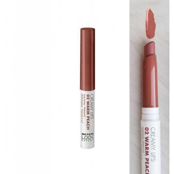 BETER LOOK LIPSTICK CREAMY LIPS 02 WARM PEACH
