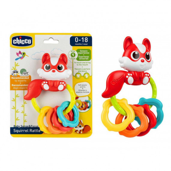 CHICCO Juego Sonajero Ardilla