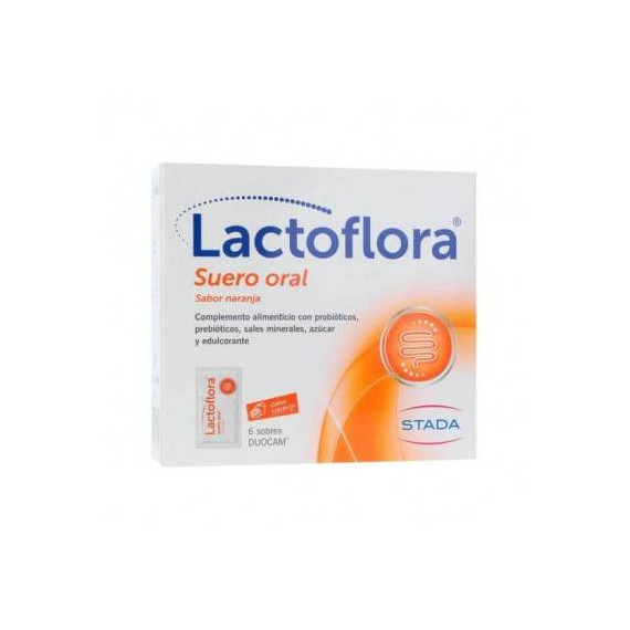 Lactoflora Suero Oral 6 Sobres Naranja  STADA