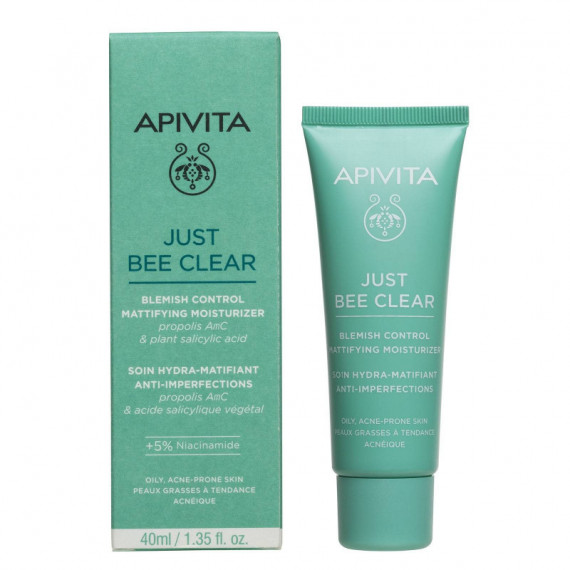 APIVITA Just Bee Clean Crema Matificante 40 Ml