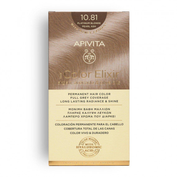 APIVITA Tinte Rubio Platino Ceniza Perlado 10.81