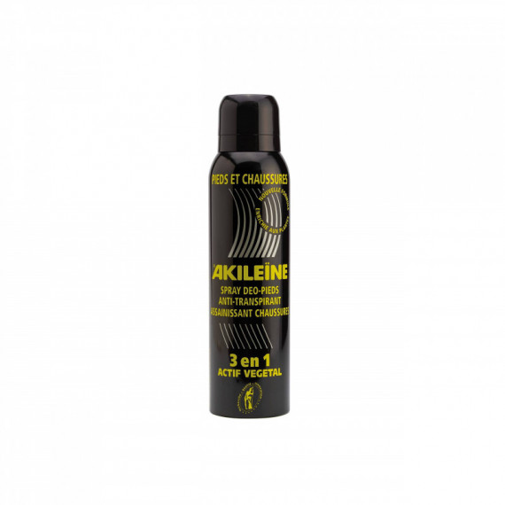 AKILEINE Spray Pies y Calzado 3 en 1 Negro 150ML