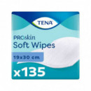 TENA TOALLITAS TENA SOFT WIPE 19X30 135 UDS