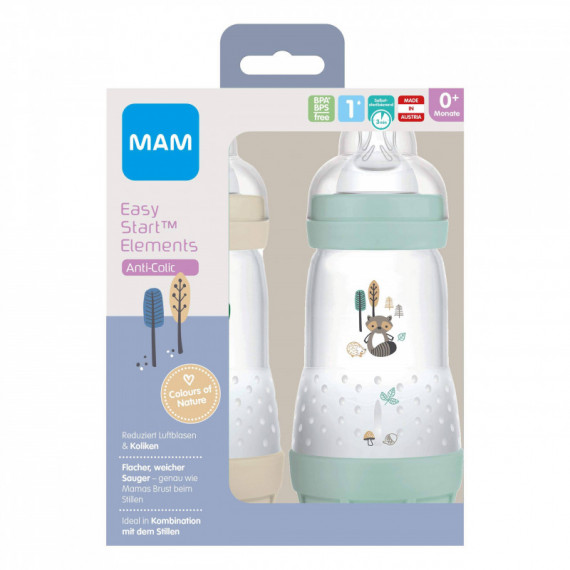 MAM Pack 2 Biberones Anticolicos 260 Ml