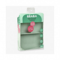 BEABA Plato Dividido Silicona Verde Salvia +4M