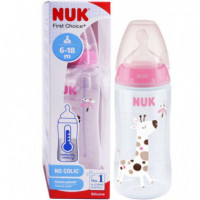 NUK Biberon Silicona First Choice 6-18M 300ML