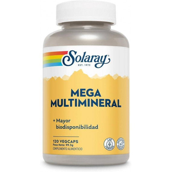 SOLARAY Mega Multimineral 120 Capsulas