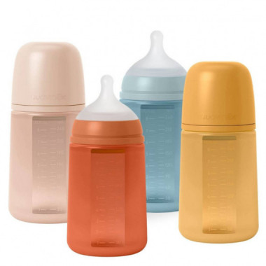 SUAVINEX Biberon Silicona Inte +3M Flujo M 240ML