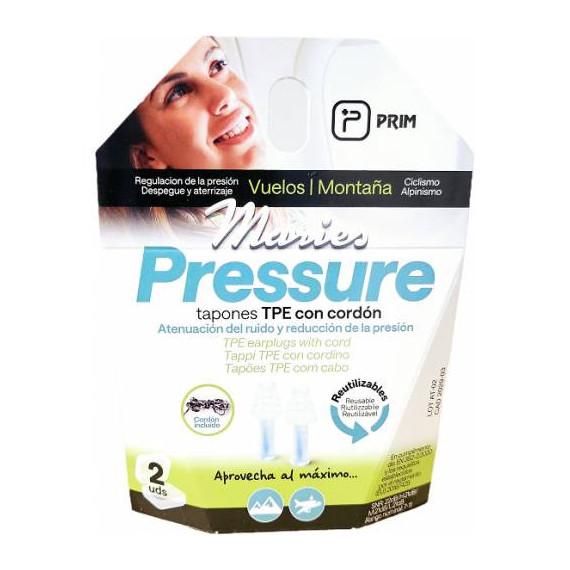 Maries Tapones Pressure Viajes y Montaña 2 Uds  PRIM