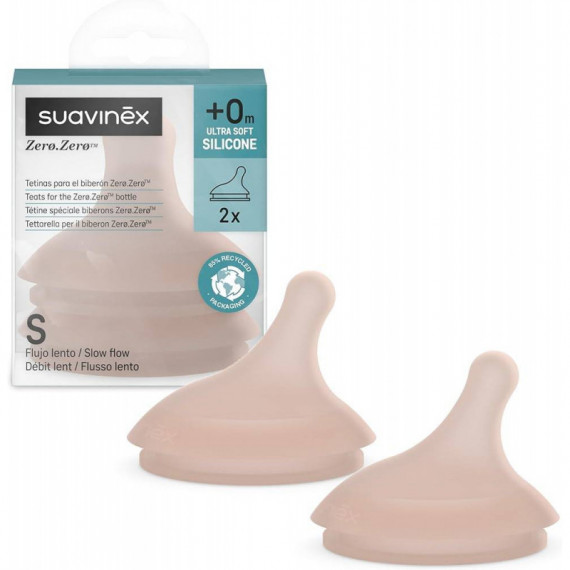 SUAVINEX Tetina Sili Flujo M Zero Zero 2UN +3M