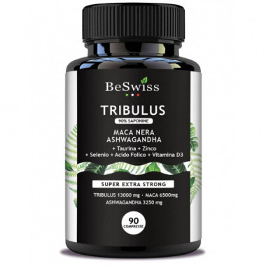 BESWISS TRIBULUS MACA ASHWAGANDHA 90 COMPS