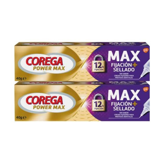 Corega Power Max Max Fijacion+sellado 2X40G  HALEON