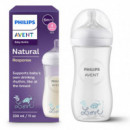 Avent Bib Nat Respons +3M Tortu 330 Ml SCY906/11  PHILIPS IB