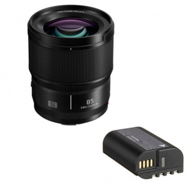 PANASONIC Lumix S 85MM F1.8 + Bateria Blk 22