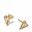 PANDORA Pendientes de Botón con Forma de Corazón 264393C00