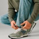 Zapatillas Piel con Detalles en ante  PEPE JEANS