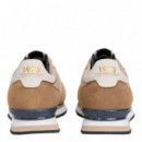 Zapatillas Piel con Detalles en ante  PEPE JEANS