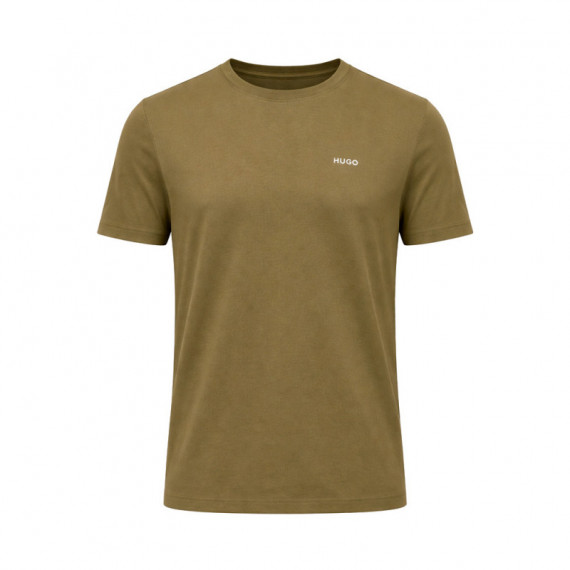 Camiseta de Punto de Algodón con Logo Estampado  HUGO BOSS