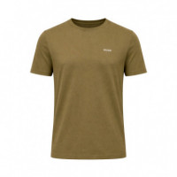 Camiseta de Punto de Algodón con Logo Estampado  HUGO BOSS